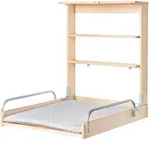 Roba Wandwickelregal, Natur, Holzwerkstoff, 66.5x78x76.5 cm, Babym&ouml;bel,