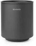 Brabantia Zahnputzbecher Mindset, Grau, Metall, Kunststoff, 8.1x9.4x8.1 cm,