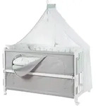 Roba Babybett, Wei&szlig;, Textil, 60x120 cm, Babym&ouml;bel, Babybetten, Beistellbetten