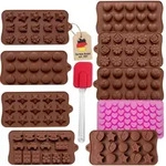 Intirilife Backformen, Mehrfarbig, Kunststoff, antihaftbeschichtet, Backen,