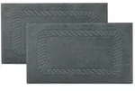 Zollner Badematte,, Graphit, Textil, 50x70 cm, Oeko-Tex&reg; Standard 100,...