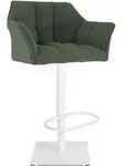 CLP Barhocker, Gr&uuml;n, Metall, 64x88x45 cm, Esszimmer, Barm&ouml;bel, Barhocker