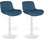 CLP Barhocker, Blau, Metall, 50x85x50 cm, Esszimmer, Barm&ouml;bel, Barhocker