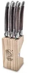 Laguiole Style de Vie Steakmesser-Set, Dunkelbraun, Metall, 16 cm, Essen & Trinken,