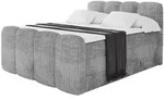 Altdecor Boxbett, Hellgrau, Holzwerkstoff, H3 + H4, H&ouml;he ca. 38 cm, 180x200 cm,