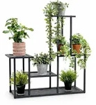 DanDiBo Blumenregal, Schwarz, Metall, 77x82x25 cm, Wohnzimmer, Wohnzimmertische,