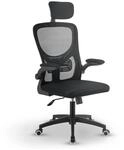 Juskys B&uuml;rostuhl, Schwarz, Kunststoff, 59x123x60 cm, Kinder- & Jugendzimmer,