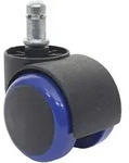 MCW Hartbodenrollen, Schwarz, Blau, Metall, 1x1x1 cm, Arbeitszimmer,...