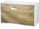 Vladon Schuhschrank, Alteiche, Holzwerkstoff, 85x50x33 cm, Garderobe,