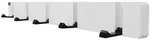 Home Deluxe Garderobenleiste, Wei&szlig;, Holz, 2x5.5x50 cm, Garderobe, Garderobenleisten