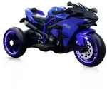 Moni Elektromotorrad, Blau, Kunststoff, 33x53x105 cm, male, Spielzeug,