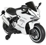 Moni Elektromotorrad, Wei&szlig;, Kunststoff, 57x70x115 cm, unisex, Spielzeug,