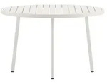 ebuy24 Gartentisch,, Beige, Metall, 120x74x120 cm, Gartenm&ouml;bel, Gartentische,