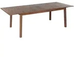 Beliani Gartentisch, Dunkelbraun, Holz, Quadratisch, 100x75x180 cm,...
