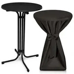 Beautissu Stehtisch, Schwarz, Metall, Rund, 70x110x70 cm, Esszimmer, Tische,