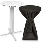 Beautissu Stehtisch, Schwarz, Metall, Rundform,Rund,Rund, S&auml;ule, 60x110x60 cm,