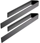 Designfabrik Hamburg Handtuchhalter, Schwarz, Metall, Rechteckig, 40x4x6 cm,
