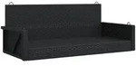 furnicato H&auml;ngebank, Schwarz, Kunststoff, Rechteckig, 119x48x56 cm,...