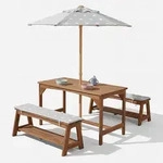 Roba Kindersitzgruppe, Teak, Holz, Stern/Sternzeichen, 4-Sitzer,