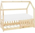 Ml-Design Kinderbett, Natur, Holz, Kiefer, Rechteckig, 70x140 cm, Kinder- &