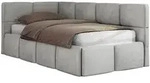 MKS Jugendbett, Hellgrau, Textil, Rechteckig, 90x200 cm, Oeko-Tex&reg;, Kinder- &