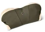Moon Muff Handmuff, Waldgr&uuml;n, Textil, Uni, F&uuml;llung: Polyester, 51x7x24 cm, EN...