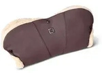 Moon Muff Handmuff, Dunkelbraun, Textil, Uni, F&uuml;llung: Polyester, 51x7x24 cm,...