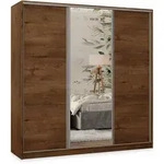 Masseno Schwebet&uuml;renschrank, Eiche, Holzwerkstoff, 7 F&auml;cher, 4 Schubladen,