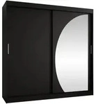 Mirjan24 Schwebet&uuml;renschrank, Schwarz, Holzwerkstoff, 4 Schubladen, Rechteckig,