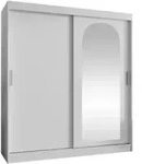 Mirjan24 Schwebet&uuml;renschrank, Wei&szlig;, Holzwerkstoff, 4 Schubladen, Rechteckig,