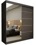 Masseno Schwebet&uuml;renschrank, Grau, Holzwerkstoff, 7 F&auml;cher, Rechteckig,...