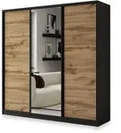 Masseno Schwebet&uuml;renschrank, Schwarz, Holzwerkstoff, 7 F&auml;cher, 4 Schubladen,