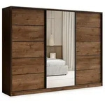 Masseno Schwebet&uuml;renschrank, Eiche, Schwarz, Holzwerkstoff, 9 F&auml;cher, 4...