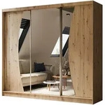 Altdecor Kleiderschrank, Eiche Artisan, Holzwerkstoff, 240x216x61 cm,...