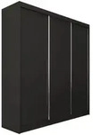 Masseno Schwebet&uuml;renschrank, Schwarz, Holzwerkstoff, 7 F&auml;cher, Rechteckig,