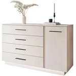 Lookway Kommode, Kaschmir, Schwarz, Holzwerkstoff, 138x84x40 cm, Wohnzimmer,...