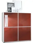 Vladon Highboard, Bordeaux, Holzwerkstoff, 104x105.5x35.5 cm, Wohnzimmer,...