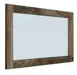 Massivmoebel24 Spiegel, Grau, Holz, Rechteckig, 130x70x3 cm, Spiegel,...