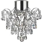 Searchlight Kronleuchter Belle, Chrom, Metall, Glas, 36x38x36 cm, Lampen & Leuchten,