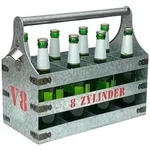DanDiBo Biertr&auml;ger, Silber, Metall, 42x33x20 cm, K&uuml;chenzubeh&ouml;r,...