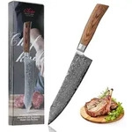 Wakoli Kochmesser, Braun, Holz, Metall, Nachbildung, 34 cm, Kochen, K&uuml;chenmesser