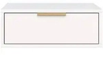 Selsey Nachttisch, Wei&szlig;, Holzwerkstoff, 1 Schubladen, Rechteckig, 50x20.2x37...