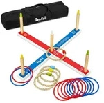 Toyfel Wurfspiel, Mehrfarbig, Holz, teilmassiv, 5x60 cm, unisex, kinder, Outdoor