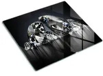 Tulup Glasplatte, Schwarz, Glas, 60x0.4x52 cm, K&uuml;chenger&auml;te,...
