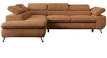 MKS Ecksofa, Orange, Metall, 3-Sitzer, L-Form,L-Form, 273x208 cm, Oeko-Tex&reg;,