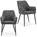 Idimex Esszimmerst&uuml;hle, Grau, Textil, Mode, 59x85x63 cm, Esszimmer, St&uuml;hle,