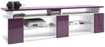 Vladon Lowboard, Brombeere, Holzwerkstoff, 138.5x39x39 cm, Wohnzimmer,...