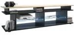 Vladon Lowboard, Eiche San Remo, Holzwerkstoff, 138.5x39x37.5 cm, Wohnzimmer,