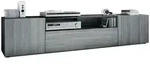 Vladon Lowboard, Anthrazit, Holzwerkstoff, 181x39x35 cm, Wohnzimmer, Wohnw&auml;nde,