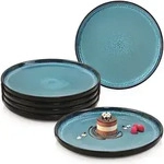 S&auml;nger Dessertteller, Blau, Stein, 6-teilig, Rund, kratzfest, Essen & Trinken,